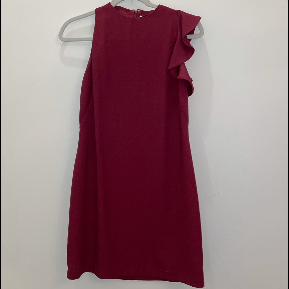 ruffle mini dress